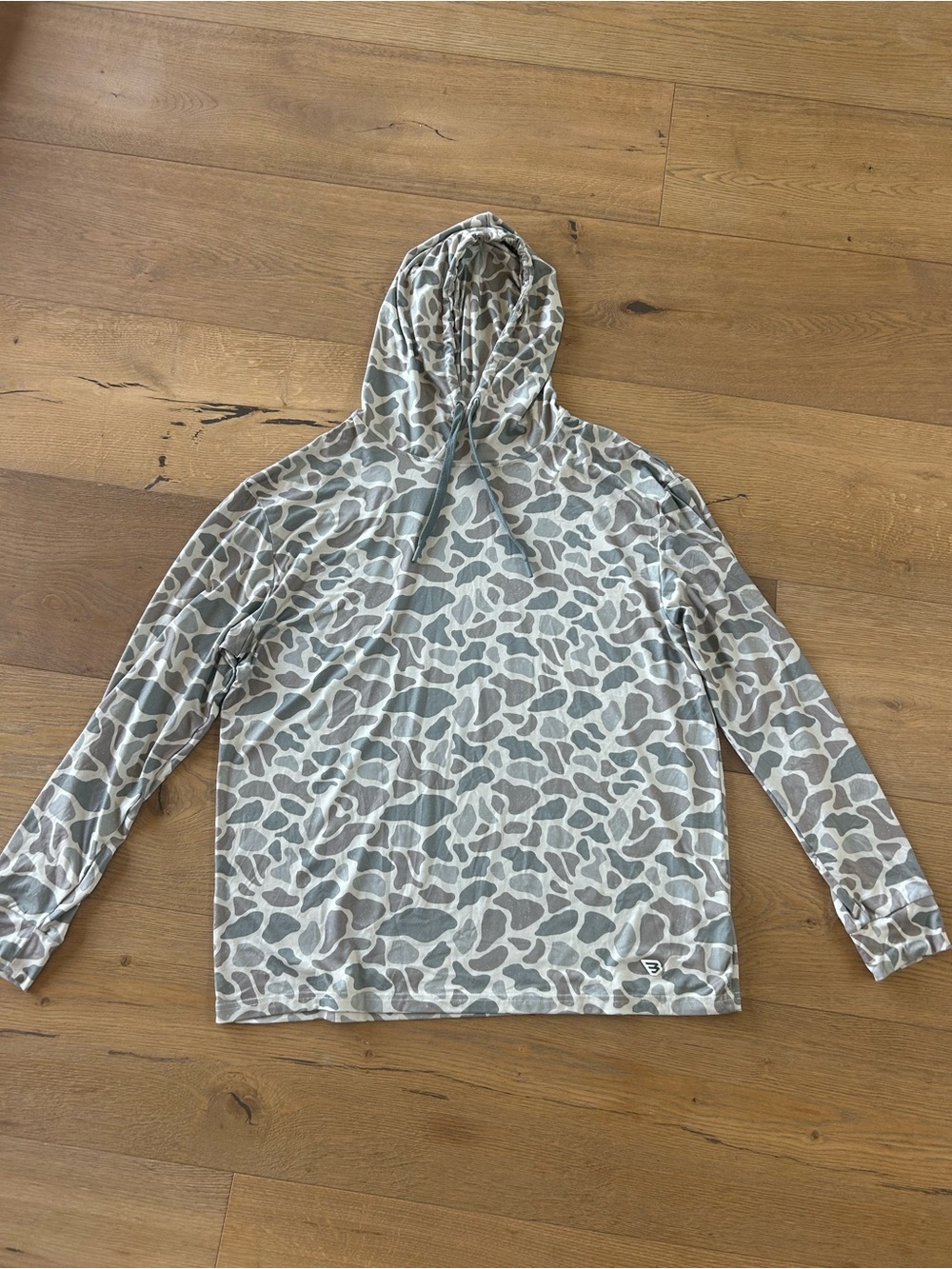 BURLEBO Light Gray Logo Active Hoodie